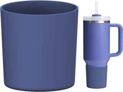 Miniatura 15 de WUQID Bota de silicona superior compatible con Stanley Quencher H2.0 e IceFlow Flip y ProTour de 40oz 30oz 20oz 14oz, se ajusta al mismo diámetro