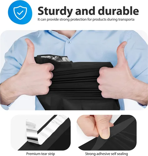 Miniatura 3 de Fuxury 1000 bolsas de envío de 12 x 15.5 pulgadas para ropa, bolsas de envío impermeables para ropa, sobres de envío adhesivos fuertes para pequeñas