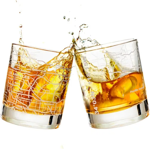 Miniatura 17 de Greenline Goods - Vasos de whisky, juego de regalo de 2 vasos de 284ml para amantes de Washington, DC, grabado con mapa de Washington, DC Vaso