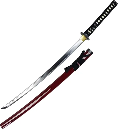 Miniatura 2 de Musha Hand Forged Japanese Katana Samurai Sword - 1045 High Carbon Steel Full Tang Blade for Collection, Gift, Straw Mat Cutting Practice