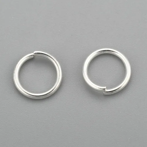 Miniatura 45 de HDSupplies 100 piezas - 4mm de argollas de acero inoxidable 304 de tono negro - Calibre 22 (espesor de 0.6mm)