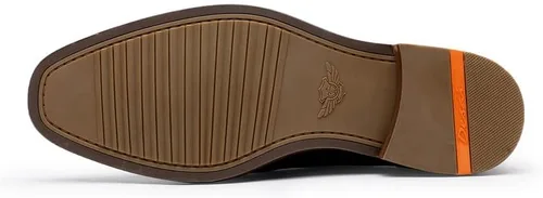 Miniatura 4 de DESAI Zapatos de vestir clásicos Oxford para hombre, zapatos formales de cuero de grano completo con cordones para hombre