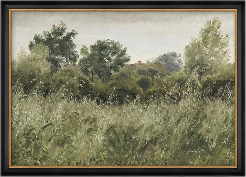 Miniatura 328 de MUDECOR Lienzo enmarcado prémium para pared, pinos nevados en bosque de invierno, ilustraciones modernas, arte contemporáneo, escénico, divertido