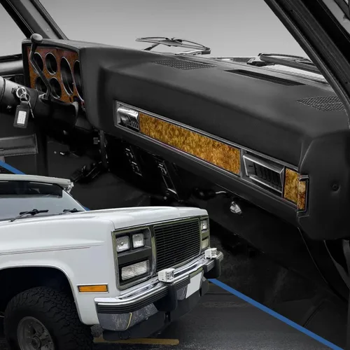 Miniatura 6 de Auto Dynasty Cubierta frontal moldeada de ABS para tablero de salpicadero compatible con Chevrolet Blazer GMC Jimmy C/K/R/V-Series 1981-1991