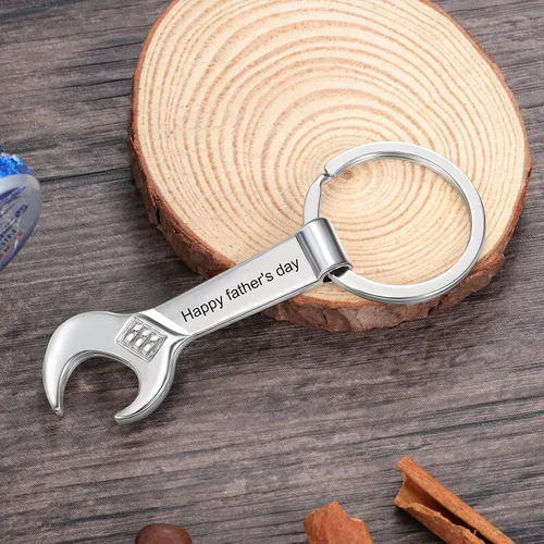 Miniatura 6 de Llavero personalizado para abridor de botellas, llavero personalizado para abridor de botellas de cerveza, grabado cualquier texto, llavero