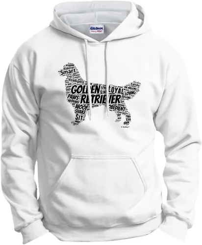 Miniatura 12 de ThisWear Golden Retriever Word Art - Sudadera con capucha para perro y cachorro