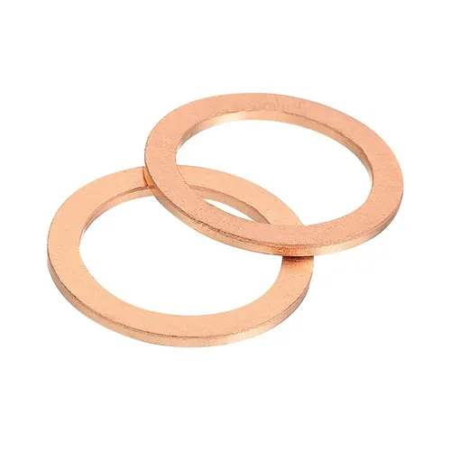 Miniatura 29 de uxcell Arandela Plana M6, 50 Piezas Arandelas de Anillo Plano de Cobre de 12mm de Diámetro Exterior Junta de Sellado de Metal para Tornillos, Pernos