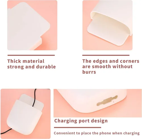 Miniatura 4 de 6 soportes para control remoto montado en la pared, autoadhesivo, para teléfono, bolígrafo, maquillaje, brochas de maquillaje, soporte para gafas