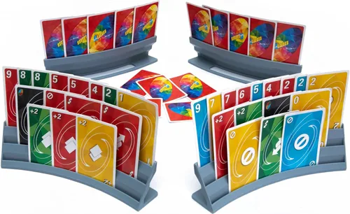 Miniatura 11 de BORICO Portatarjetas para Cartas de Juego - Paquete de 4 Soportes de Cartas de Juego para Niños y Adultos, Bandeja de Almacenamiento Apilable