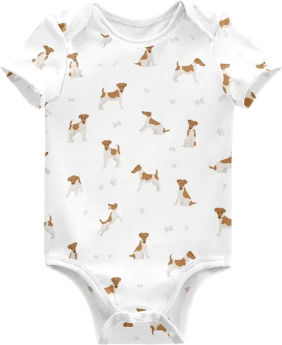 Miniatura 12 de vvfelixl Trajes de bebé lindos conjuntos de cachorros de manga corta de algodón ropa de bebé para niños niñas 0-24 meses