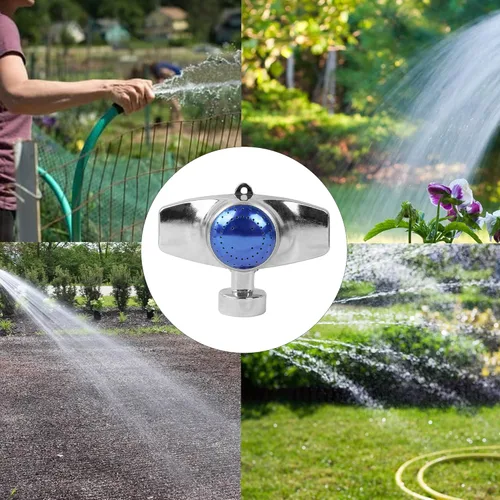 Miniatura 5 de Hourleey Rociador de Punto de Metal de 360 Grados, Rociadores de Césped para Patio, Rociador de Patrón Circular con Flujo de Agua Suave para Áreas