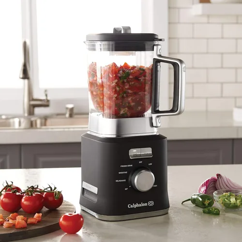 Miniatura 6 de Calphalon Precision Control - Batidora de 50 onzas con base de 900 vatios y tarro Tritan sin BPA, negro mate