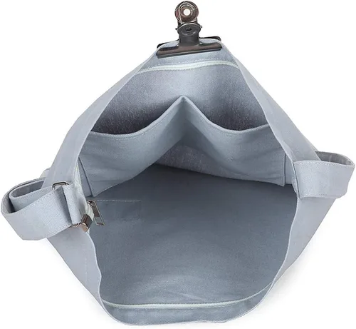 Miniatura 172 de Covelin - Bolsa de hombro informal de lona para mujer, estilo bohemio y retro, bolsa de mano, bolso cruzado, tamaño grande