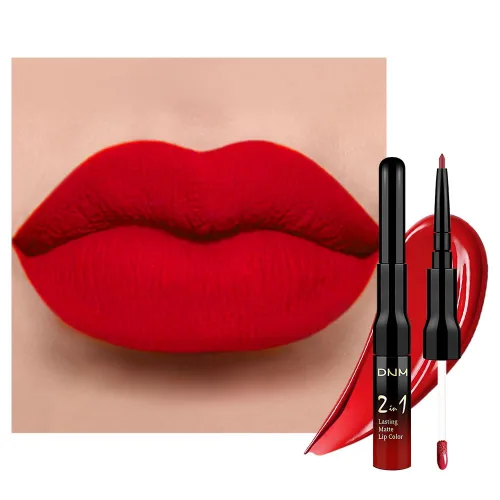 Miniatura 24 de evpct 3 Piezas Delineador de Labios Mate Ciruela Oscuro Morado Rosa Rojo Oscuro y Juegos de Lápiz Labial Líquido para Mujeres de Larga Duración