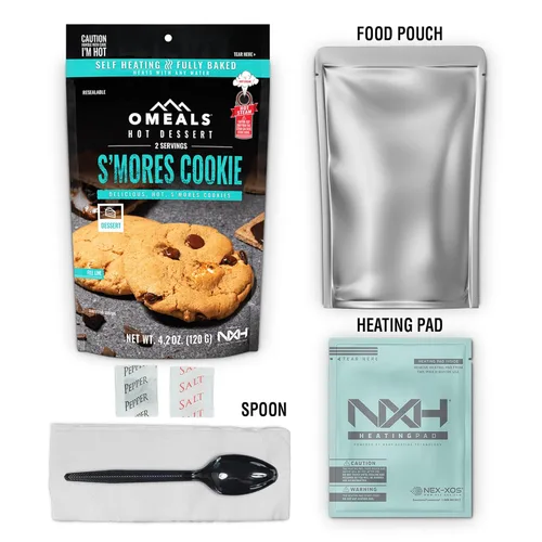 Miniatura 3 de OMEALS S'Mores Cookie-MRE - Vida útil prolongada, totalmente cocida con calentador, perfecto para entusiastas del aire libre, viajeros, suministros