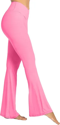Miniatura 4 de Sunzel Womens Flare Leggings with Tummy Control Crossover Waist and Wide Leg