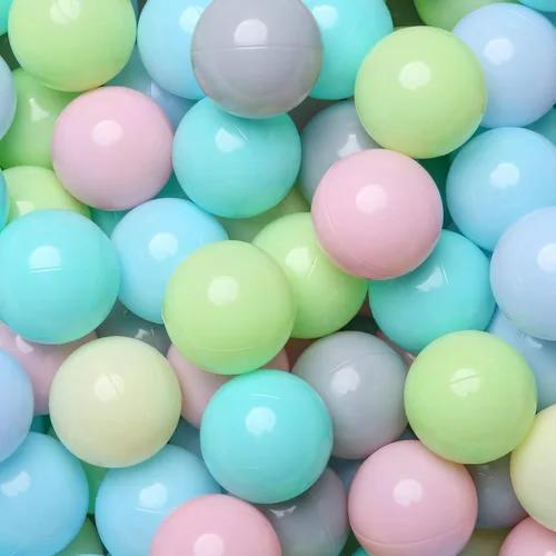 Miniatura 28 de Bolas de pozo de bolas Realhaha 50 100 200 500 Bolas de juego de plástico para bebés, niñas, niños pequeños, tienda de campaña, piscina, sala