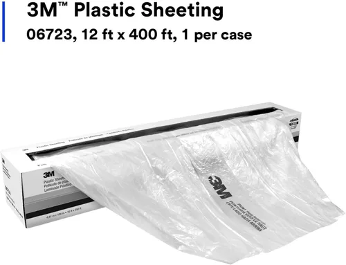 Miniatura 2 de 3M Lámina de plástico 06723, alta densidad, resistente a roturas, duradera, fácil de cortar, 12 pies x 400 pies