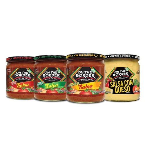 Miniatura 2 de On The Border Paquete variado de salsa (Mild, Med, Caliente, Salsa con Queso)