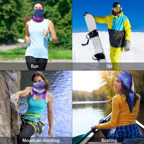Miniatura 9 de GUIFIER Máscara facial bandanas para el cuello, bufanda mágica para el polvo, el sol, el viento