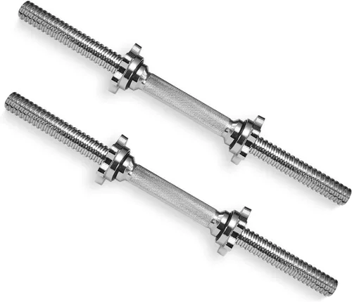 Miniatura 9 de Asas de mancuernas roscadas/asas ajustables para mancuernas – Se adapta a discos de peso estándar de 1 pulgada – Accesorios de levantamiento de pesas