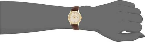 Miniatura 4 de Seiko neo clásico reloj analógico de cuarzo para mujer con pulsera de cuero SXDG96P1