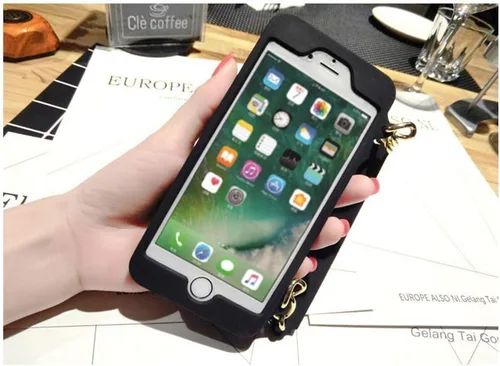 Miniatura 4 de UnnFiko Funda tipo cartera compatible con iPhone 6 / iPhone 6s, bonito diseño de bolsa de lujo, funda con bolsillo para tarjetas tipo libro