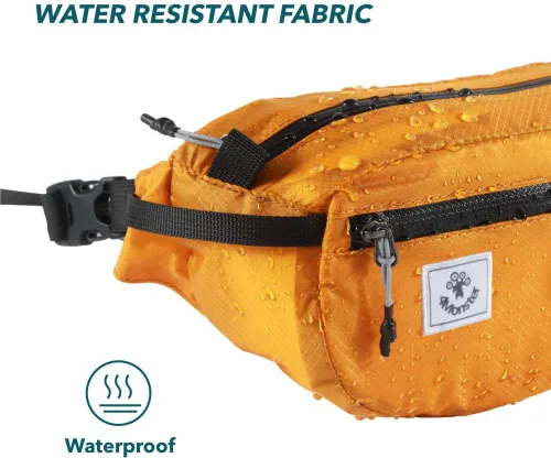 Miniatura 4 de 4Monster Riñoneras de Senderismo Portátiles, Bolsa de Cintura Resistente al Agua con Correa Ajustable, Bolsa de Pecho de Cruz Ligera y Esbelta