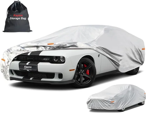 Miniatura 84 de Kayme - Cubierta completa impermeable de 6 capas para automóvil, apta para todo clima, protección para exteriores contra lluvia, rayos ultravioleta