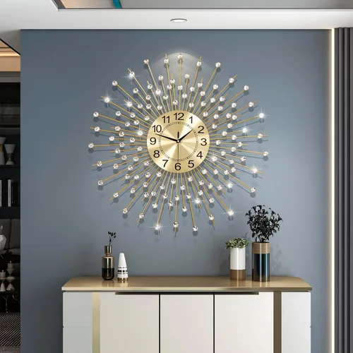 Miniatura 8 de Relojes de pared grandes para decoración de sala de estar, reloj silencioso grande y moderno que no hace tictac para dormitorio, oficina, cocina