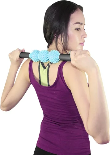 Miniatura 5 de Coolife Fascia Blasting Muscle Roller - Rodillo para masaje muscular, masajeador de celulitis, rodillo para fascia para celulitis y músculos Azul