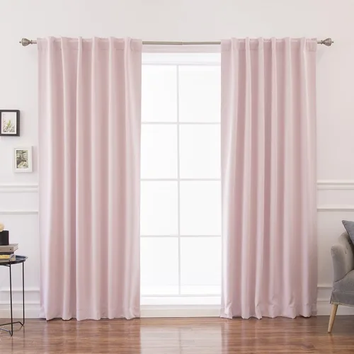 Miniatura 28 de Best Home Fashion Cortinas opacas con aislamiento térmico, pestaña trasera, bolsillo para barra, color gris, 52 pulgadas de ancho x 126 pulgadas