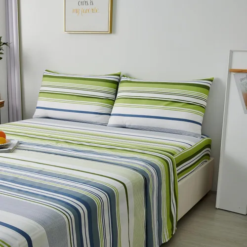 Miniatura 4 de Swanson Beddings Juego de sábanas Serene 100% algodón: sábana bajera, sábana encimera y una funda de almohada a juego (tamaño individual)