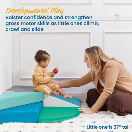 Miniatura 3 de ECR4Kids SoftZone Escalador Pequeño Giratorio, Set de Juegos Principiante, Contemporáneo, 5 Piezas