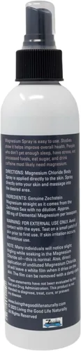 Miniatura 5 de Spray de magnesio por Living the Good Life Naturally: Spray tópico transdérmico de cloruro de magnesio sin aditivos, para pies y cuerpo