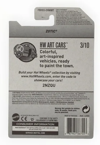 Miniatura 2 de Hot Wheels Zamac Zotic, HW Art Cars 3/10