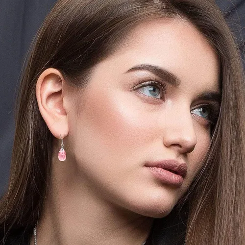 Miniatura 43 de Aretes colgantes de cristal austriaco con forma de lágrima para mujer, joyería hipoalergénica de plata de ley 925