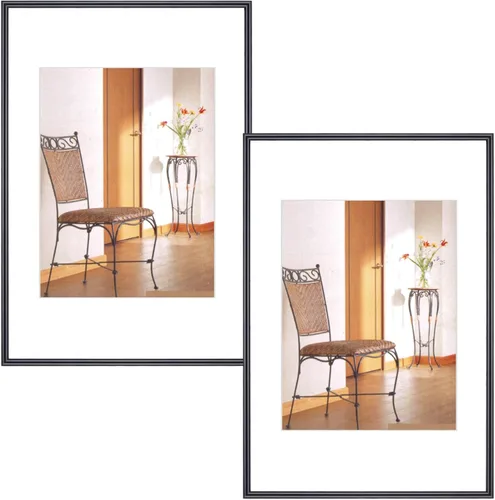 Miniatura 11 de Portarretratos para fotos de 4 x 6 pulgadas con paspartú o de 5 x 7 pulgadas sin paspartú. Se puede colgar en la pared o colocar en cualquier otro