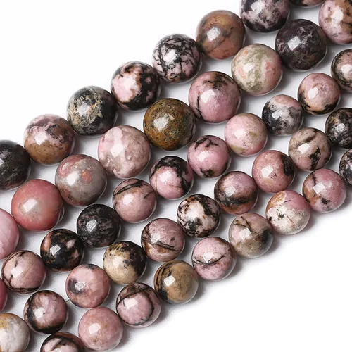 Miniatura 26 de Cuentas de jade verde chino natural, piedras preciosas, cuentas redondas sueltas para hacer joyas, pulsera DIY, collar, 8mm, 45 piezas, 15 pulgadas