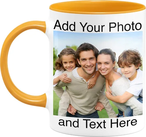 Miniatura 8 de Taza de café con foto personalizada, taza de cerámica personalizada, 11 onzas, apta para microondas, divertida, reutilizable, verde
