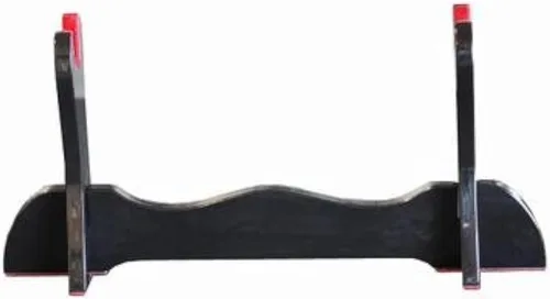 Miniatura 8 de Pie de mesa de madera negra laqueada Handmade Sword, para espadas katana o wakizashi, de lujo, cuadro titular de la visualización