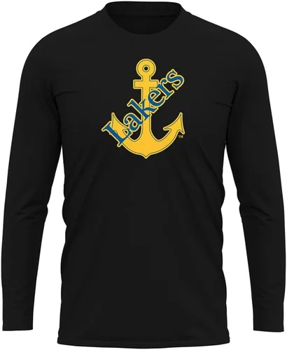 Miniatura 172 de Camisa deportiva de manga larga oficial de la NCAA Collegiate para hombre, colección negra con logotipo primario