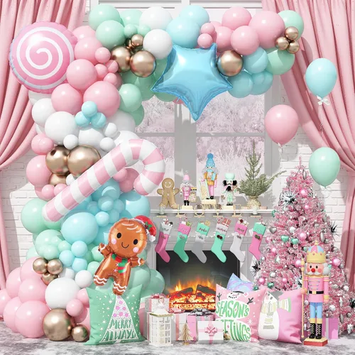 Miniatura 17 de Kit de arco de globos azul negro y blanco, kit de guirnalda de globos azul marino blanco negro con globos de látex plateado metálico globos de Azul