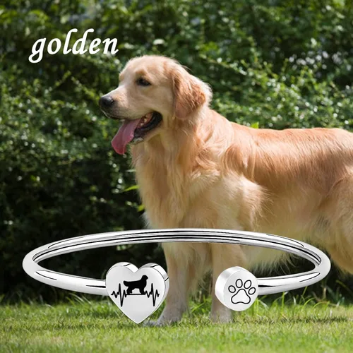 Miniatura 7 de FUSTMW Pulsera para dueño de perros salchichas boxeador Golden Retriever regalos para amantes de los perros Pitbull Boston Terrier