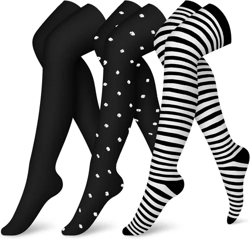CHARMKING Calcetines de compresión (3 pares) calcetines de compresión hasta la rodilla para mujeres y hombres, medias para correr, ciclismo,