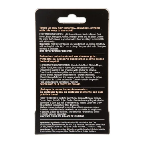 Miniatura 3 de Cover Your Gray Barra de retoque de color de cabello, color negro (paquete de 2)