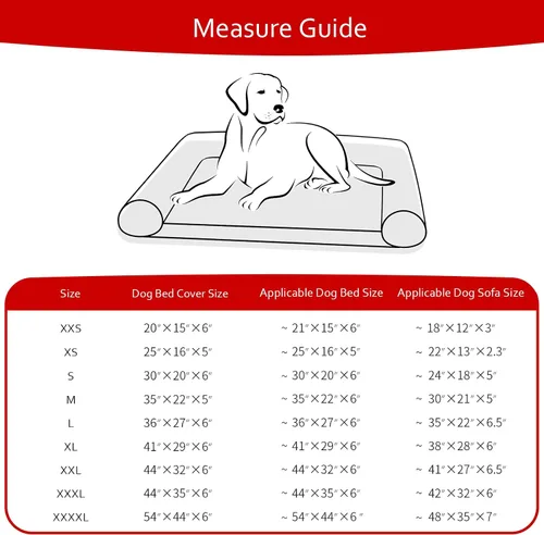 Miniatura 5 de Fundas impermeables de repuesto para cama de perro, lavables y fáciles de quitar, funda acolchada silenciosa para cama de mascotas, bonito estampado