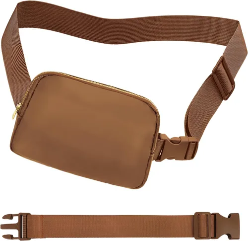 Miniatura 257 de Riñonera cruzada para mujeres y hombres, bolsa para cinturón para senderismo con correa ajustable, riñonera para correr, entrenamiento, deportes