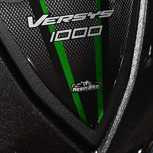 Miniatura 4 de Resin Bike Adhesivos 3D para motocicleta compatibles con Kawasaki Versys 1000 Grand Tour 2019-2020. Protección frontal contra golpes y arañazos.