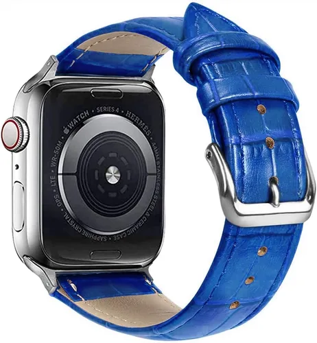Miniatura 8 de Compatible con correas de Apple Watch de 1.929 in, 1.811 in, 1.772 in, 1.732 in, 1.654 in, 1.614 in, 1.575 in, 1.496 in, correa de repuesto de piel